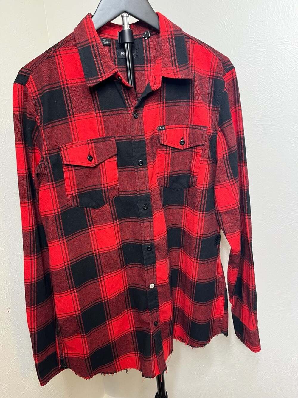 Buffalo David Bitton Women’s Plaid Flannel | Button-Down Grunge Workwear Top